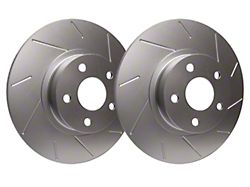 SP Performance Slotted 5-Lug Rotors with Silver ZRC Coated; Rear Pair (21-24 Bronco Sport)