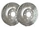 SP Performance Cross-Drilled and Slotted 5-Lug Rotors with Silver ZRC Coated; Front Pair (05-15 Tacoma)