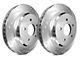 SP Performance Diamond Slot Rotors with Silver Zinc Plating; Front Pair (90-06 Jeep Wrangler YJ & TJ)