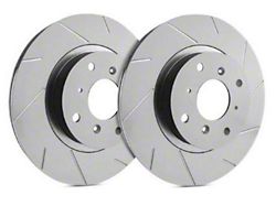 SP Performance Slotted 6-Lug Rotors with Gray ZRC Coating; Front Pair (05-24 V6 Frontier)