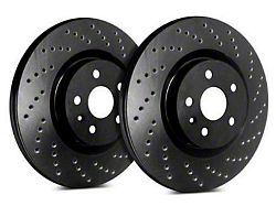 SP Performance Cross-Drilled Rotors with Black Zinc Plating; Front Pair (90-98 Jeep Cherokee XJ; 1999 Jeep Cherokee XJ w/ 3-1/4-Inch Composite Rotors)