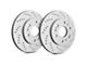 SP Performance Cross-Drilled Rotors with Gray ZRC Coating; Rear Pair (20-24 Jeep Gladiator JT)