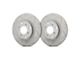 SP Performance Peak Series Slotted Rotors with Gray ZRC Coating; Front Pair (20-24 Jeep Gladiator JT)