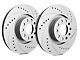SP Performance Cross-Drilled and Slotted Rotors with Gray ZRC Coating; Rear Pair (99-04 Jeep Grand Cherokee WJ)