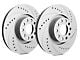 SP Performance Cross-Drilled and Slotted Rotors with Gray ZRC Coating; Rear Pair (93-98 Jeep Grand Cherokee ZJ)