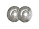 SP Performance Cross-Drilled and Slotted Rotors with Silver ZRC Coated; Rear Pair (93-98 Jeep Grand Cherokee ZJ)