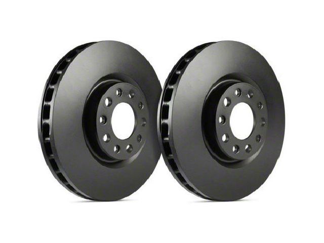 SP Performance Double Drilled and Slotted Rotors with Black ZRC Coated; Front Pair (99-04 Jeep Grand Cherokee WJ)