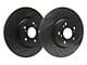 SP Performance Double Drilled and Slotted Rotors with Black ZRC Coated; Front Pair (11-21 Jeep Grand Cherokee WK2 w/ Solid Rear Rotors, Excluding SRT, SRT8 & Trackhawk)