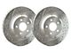 SP Performance Double Drilled and Slotted Rotors with Silver ZRC Coated; Front Pair (99-04 Jeep Grand Cherokee WJ)
