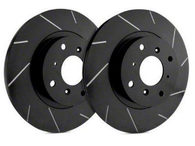 SP Performance Slotted Rotors with Black ZRC Coated; Front Pair (12-21 Jeep Grand Cherokee WK2 SRT, SRT8, Trackhawk)