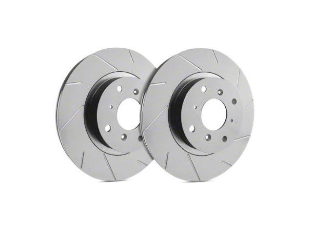 SP Performance Slotted Rotors with Gray ZRC Coating; Front Pair (99-04 Jeep Grand Cherokee WJ)