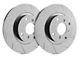 SP Performance Slotted Rotors with Gray ZRC Coating; Front Pair (11-21 Jeep Grand Cherokee WK2 w/ Solid Rear Rotors, Excluding SRT, SRT8 & Trackhawk)