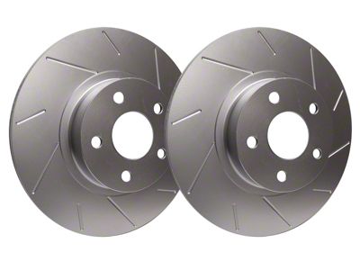 SP Performance Slotted Rotors with Gray ZRC Coating; Rear Pair (11-21 Jeep Grand Cherokee WK2 w/ Solid Rear Rotors, Excluding SRT, SRT8 & Trackhawk)