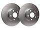 SP Performance Slotted Rotors with Silver ZRC Coated; Rear Pair (05-10 Jeep Grand Cherokee WK, Excluding SRT8)