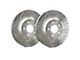 SP Performance Cross-Drilled and Slotted Rotors with Silver ZRC Coated; Front Pair (15-23 Jeep Renegade BU)