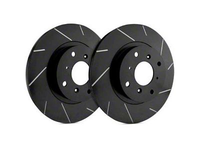 SP Performance Slotted Rotors with Black ZRC Coating; Front Pair (15-23 Jeep Renegade BU)