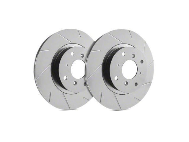 SP Performance Slotted 6-Lug Rotors with Gray ZRC Coating; Front Pair (3/05-07 Titan)