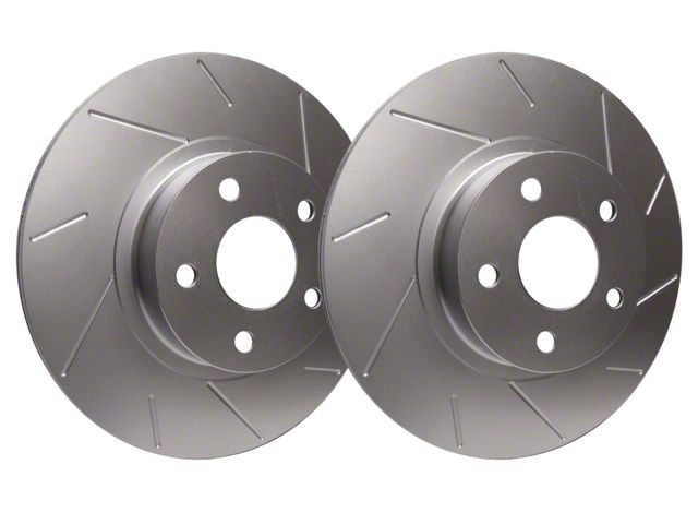 SP Performance Slotted 6-Lug Rotors with Silver ZRC Coated; Front Pair (04-3/05 Titan)