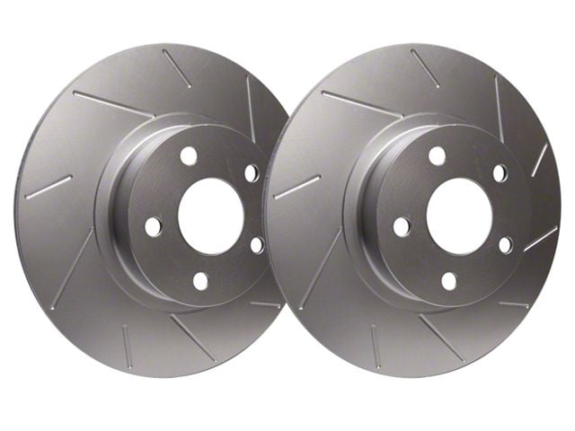 SP Performance Slotted 6-Lug Rotors with Silver Zinc Plating; Front Pair (08-24 Titan)