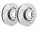 SP Performance Cross-Drilled and Slotted 5-Lug Rotors with Gray ZRC Coating; Front Pair (07-21 Tundra)