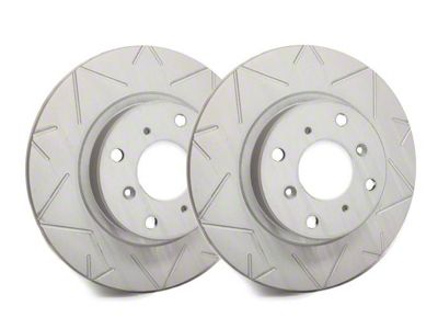 SP Performance Peak Series Slotted 5-Lug Rotors with Gray ZRC Coating; Rear Pair (07-21 Tundra)