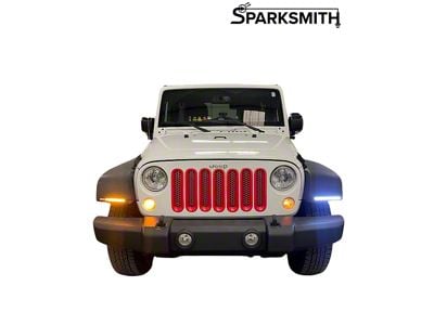 Sparksmith Fender Flare LED DRL Bars; Plug N Play (07-18 Jeep Wrangler JK)