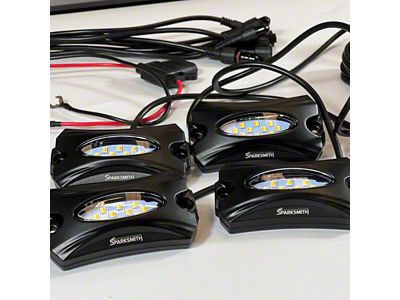 Sparksmith Switchback LED Rock Lights; 8-Pack (Universal; Some Adaptation May Be Required)