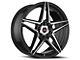 Spec-1 SP-54 Gloss Black and Machined 5-Lug Wheel; 17x7.5; 42mm Offset (21-24 Bronco Sport)