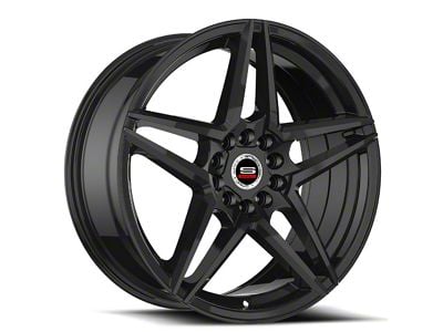 Spec-1 SP-54 Gloss Black 5-Lug Wheel; 17x7.5; 42mm Offset (21-24 Bronco Sport)