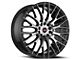 Spec-1 SP-55 Gloss Black and Machined 5-Lug Wheel; 17x7.5; 42mm Offset (21-24 Bronco Sport)