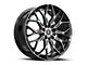 Spec-1 SP-57 Gloss Black and Machined 5-Lug Wheel; 17x7.5; 42mm Offset (21-24 Bronco Sport)