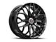 Spec-1 SP-57 Gloss Black 5-Lug Wheel; 17x7.5; 42mm Offset (21-24 Bronco Sport)