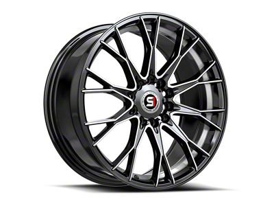 Spec-1 SP-59 Gloss Black Machined and Undercut 5-Lug Wheel; 17x7.5; 42mm Offset (21-24 Bronco Sport)