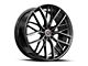 Spec-1 SP-61 Gloss Black and Machined 5-Lug Wheel; 17x8; 42mm Offset (21-24 Bronco Sport)