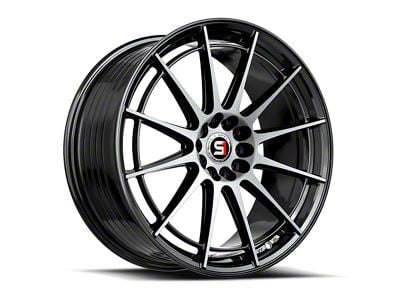 Spec-1 SP-64 Gloss Black and Machined 5-Lug Wheel; 17x8; 42mm Offset (21-24 Bronco Sport)