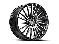 Spec-1 SP-68 Gloss Black and Machined 5-Lug Wheel; 17x7.5; 42mm Offset (21-24 Bronco Sport)