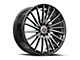 Spec-1 SP-68 Gloss Black and Machined 5-Lug Wheel; 17x7.5; 42mm Offset (21-24 Bronco Sport)