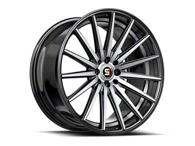 Spec-1 SP-69 Gloss Black Machined and Undercut 5-Lug Wheel; 17x7.5; 42mm Offset (21-24 Bronco Sport)