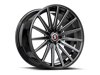 Spec-1 SP-69 Gloss Black and Milled 5-Lug Wheel; 17x7.5; 42mm Offset (21-24 Bronco Sport)