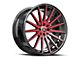 Spec-1 SP-69 Gloss Black and Red Machined 5-Lug Wheel; 17x7.5; 42mm Offset (21-24 Bronco Sport)