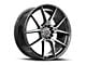 Spec-1 SP-71 Gloss Black and Machined 5-Lug Wheel; 17x8; 42mm Offset (21-24 Bronco Sport)