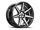 Spec-1 SP-73 Gloss Black Machined and Undercut 5-Lug Wheel; 17x7.5; 42mm Offset (21-24 Bronco Sport)