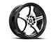 Spec-1 SPT-31 Gloss Black and Machined 5-Lug Wheel; 17x7.5; 42mm Offset (21-24 Bronco Sport)