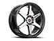 Spec-1 SPT-33 Gloss Black and Machined 5-Lug Wheel; 17x8; 38mm Offset (21-24 Bronco Sport)