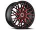 Spec-1 SP-53 Gloss Black and Red Machined Wheel; 17x7.5; 42mm Offset (84-01 Jeep Cherokee XJ)