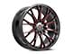 Spec-1 SP-59 Gloss Black and Red Machined Wheel; 17x7.5; 42mm Offset (84-01 Jeep Cherokee XJ)