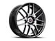 Spec-1 SP-65 Gloss Black and Machined Wheel; 18x8; 34mm Offset (84-01 Jeep Cherokee XJ)