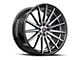 Spec-1 SP-69 Gloss Black Machined and Undercut Wheel; 17x7.5; 42mm Offset (84-01 Jeep Cherokee XJ)