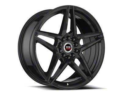 Spec-1 SP-54 Gloss Black Wheel; 17x7.5; 42mm Offset (93-98 Jeep Grand Cherokee ZJ)