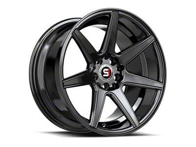 Spec-1 SP-73 Gloss Black Wheel; 17x7.5; 42mm Offset (93-98 Jeep Grand Cherokee ZJ)